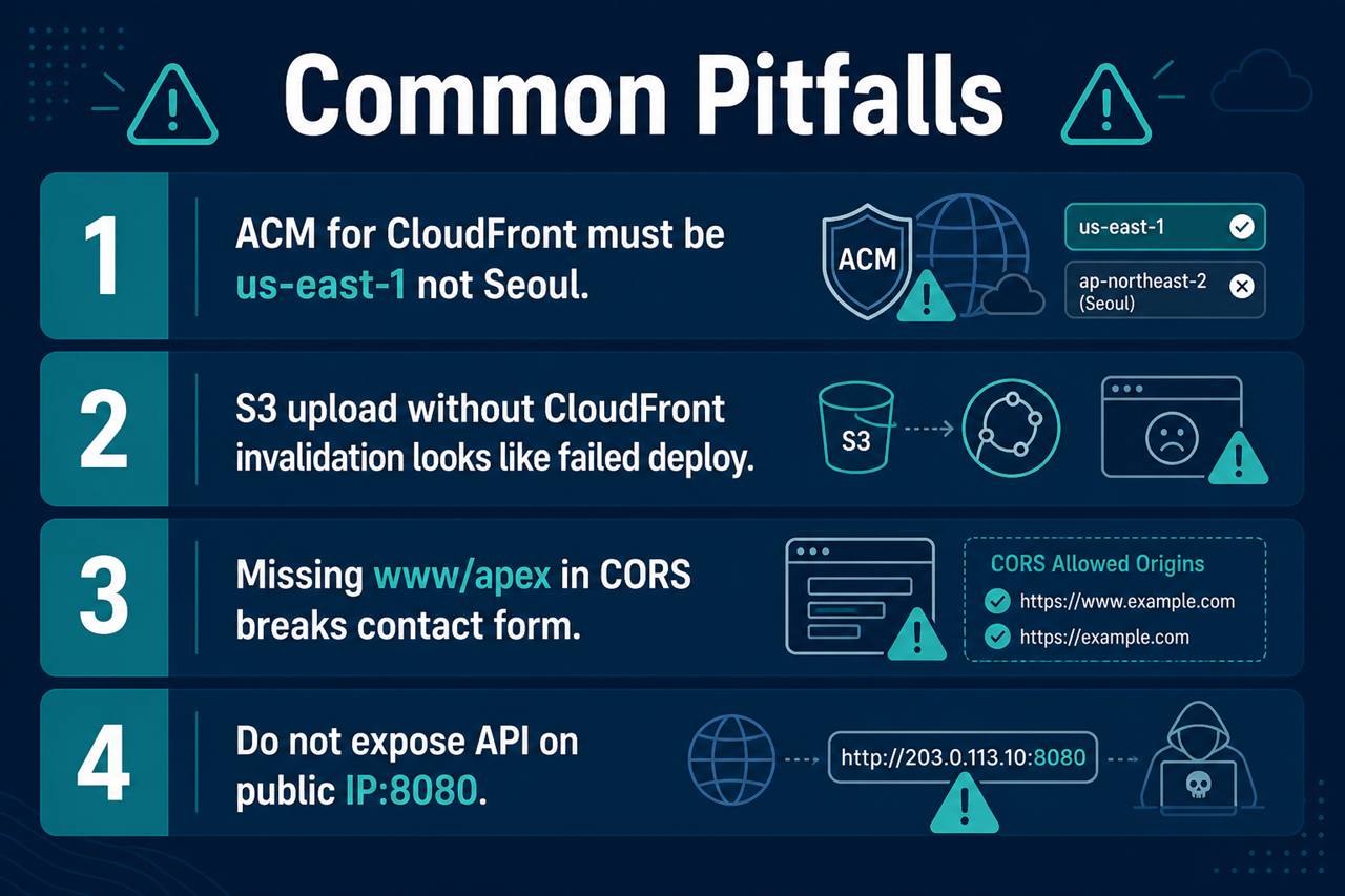 Common pitfalls